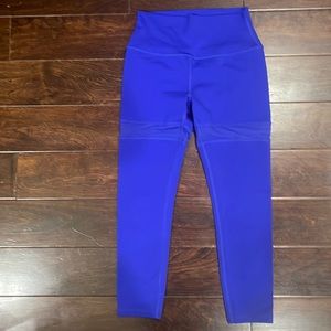 Alo Mesh Blue Leggings